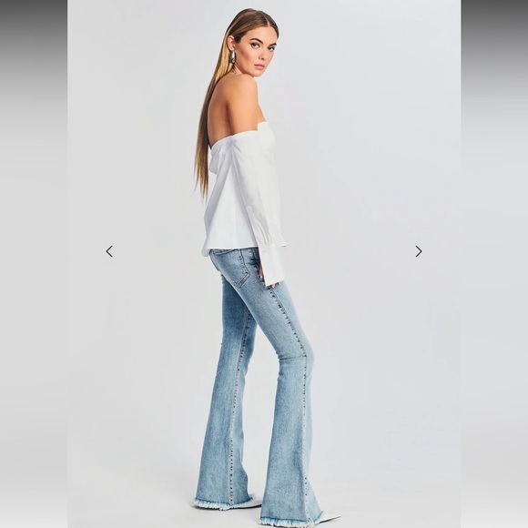 New! SER.O.YA RANDI OFF THE SHOULDER TOP Size S NWT - Picture 7 of 9